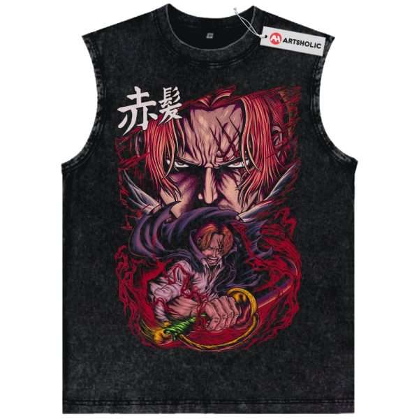 Shanks Tank Top, One Piece Tank Top, Anime Tank Top, Vintage Tank Top