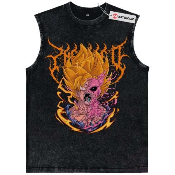 Son Goku vs Majin Buu Tank Top, Dragon Ball Tank Top, Anime Tank Top, Vintage Tank Top