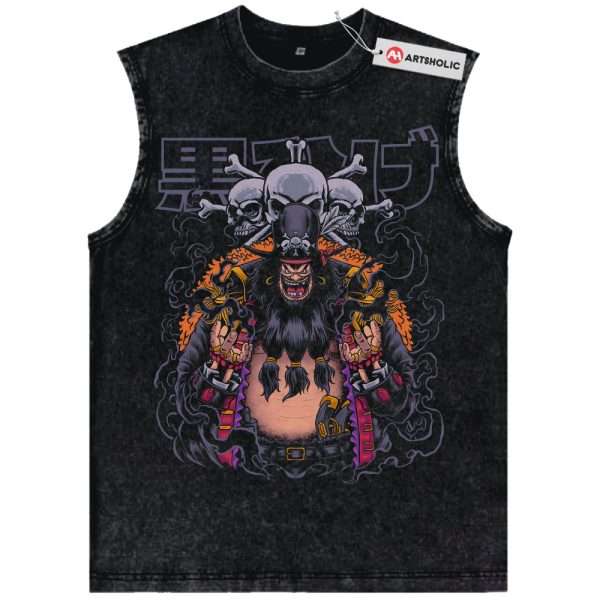 Blackbeard Tank Top, One Piece Tank Top, Anime Tank Top, Vintage Tank Top