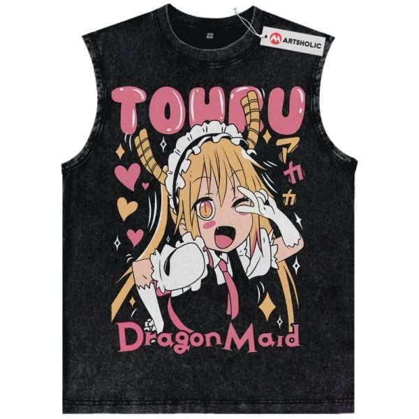 Tohru Tank Top, Miss Kobayashi's Dragon Maid Tank Top, Anime Tank Top, Vintage Tank Top