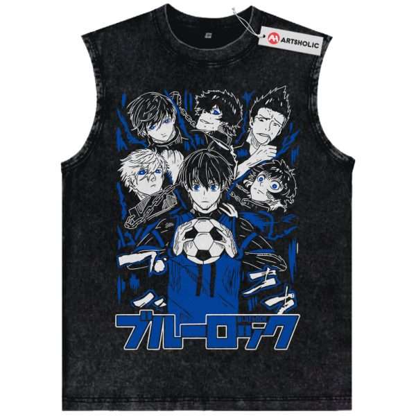 Team Z Tank Top, Blue Lock Tank Top, Anime Tank Top, Vintage Tank Top