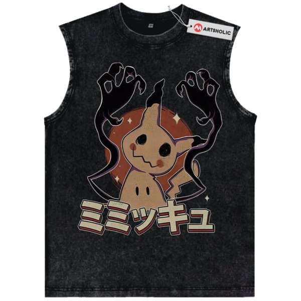 Mimikyu Tank Top, Pokemon Tank Top, Anime Tank Top, Vintage Tank Top