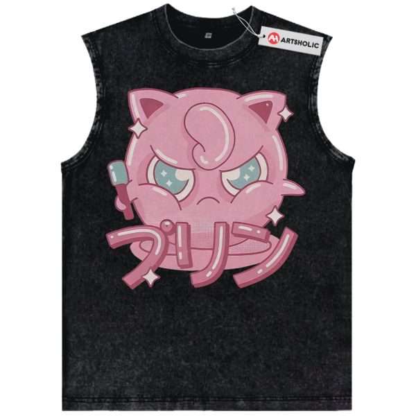 Jigglypuff Tank Top, Pokemon Tank Top, Anime Tank Top, Vintage Tank Top