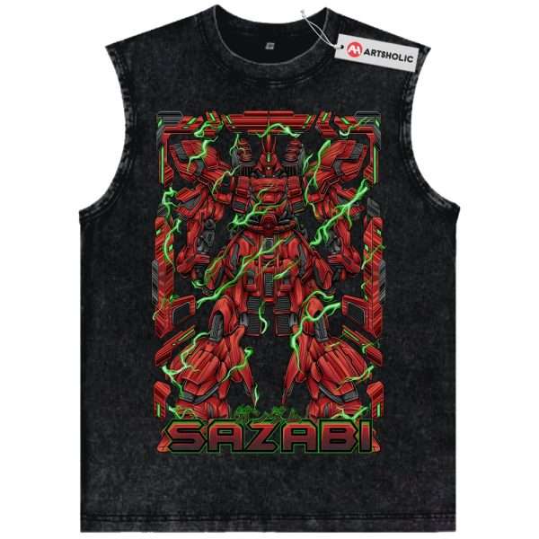 MSN-04 Sazabi Tank Top, The Gundam Tank Top, Anime Tank Top, Vintage Tank Top