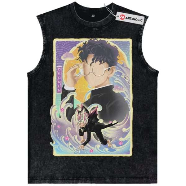 Okarun Tank Top, Dandadan Tank Top, Anime Tank Top, Vintage Tank Top