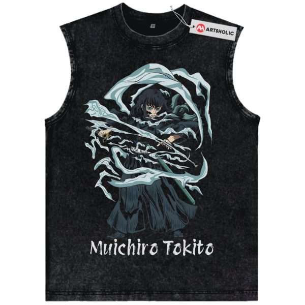 Muichiro Tokito Tank Top, Demon Slayer Tank Top, Anime Tank Top, Vintage Tank Top