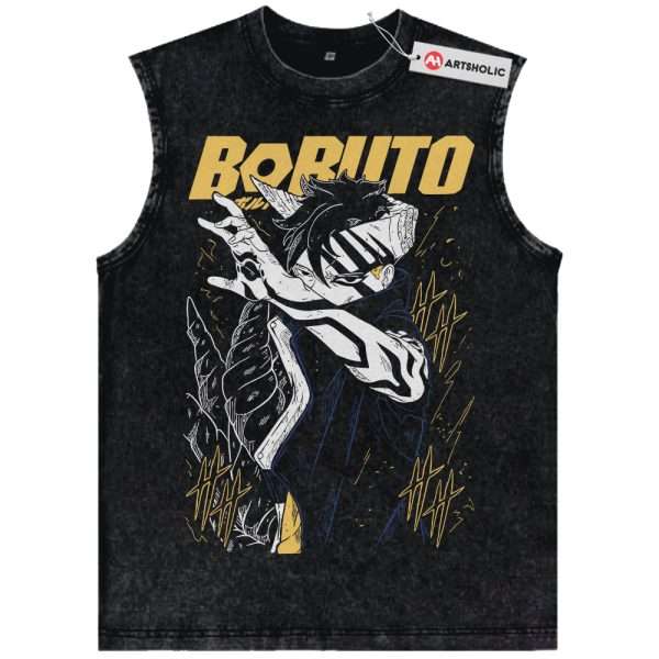 Kawaki Uzumaki Tank Top, Boruto Tank Top, Anime Tank Top, Vintage Tank Top