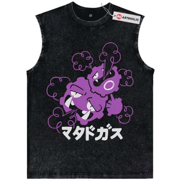 Weezing Tank Top, Pokemon Tank Top, Anime Tank Top, Vintage Tank Top