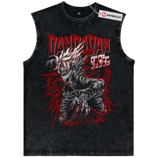 Okarun Tank Top, Dandadan Tank Top, Anime Tank Top, Vintage Tank Top