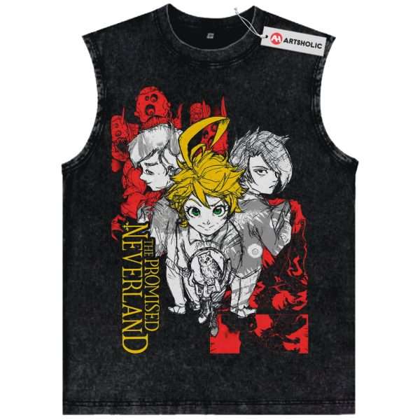 The Promised Neverland Tank Top, Anime Tank Top, Vintage Tank Top