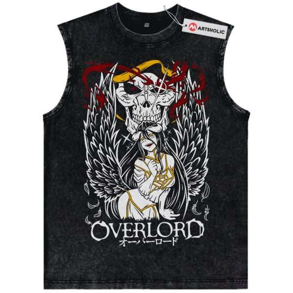 Ainz Ooal Gown vs Albedo Tank Top, Overlord Tank Top, Anime Tank Top, Vintage Tank Top