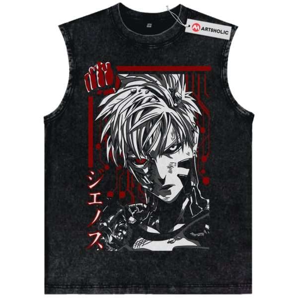 Genos Tank Top, One Punch Man Tank Top, Anime Tank Top, Vintage Tank Top
