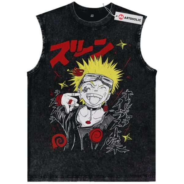 Naruto Uzumaki, Anime Tank Top, Vintage Tank Top