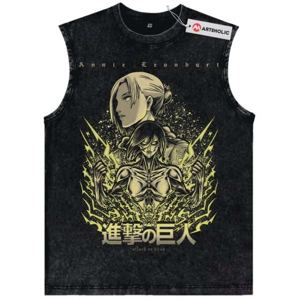Annie Leonhart Tank Top, Attack on Titan Tank Top, Vintage Tank Top