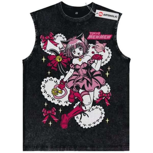 Ichigo Momomiya Tank Top, Tokyo Mew Mew Tank Top, Anime Tank Top, Vintage Tank Top