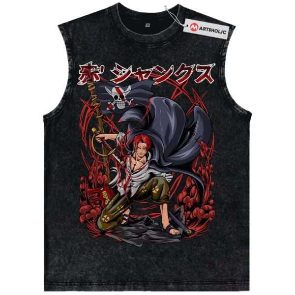 Shanks Tank Top, One Piece Tank Top, Anime Tank Top, Vintage Tank Top