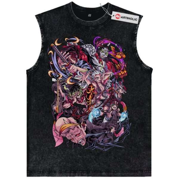Upper Moons - Demon Slayer Tank Top, Anime Tank Top, Vintage Tank Top