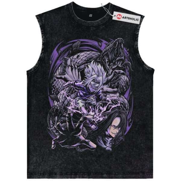 Sasuke Uchiha Tank Top, Naruto Tank Top, Anime Tank Top, Vintage Tank Top
