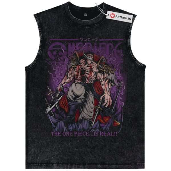 Edward Newgate - Whitebeard Tank Top, One Piece Tank Top, Anime Tank Top, Vintage Tank Top