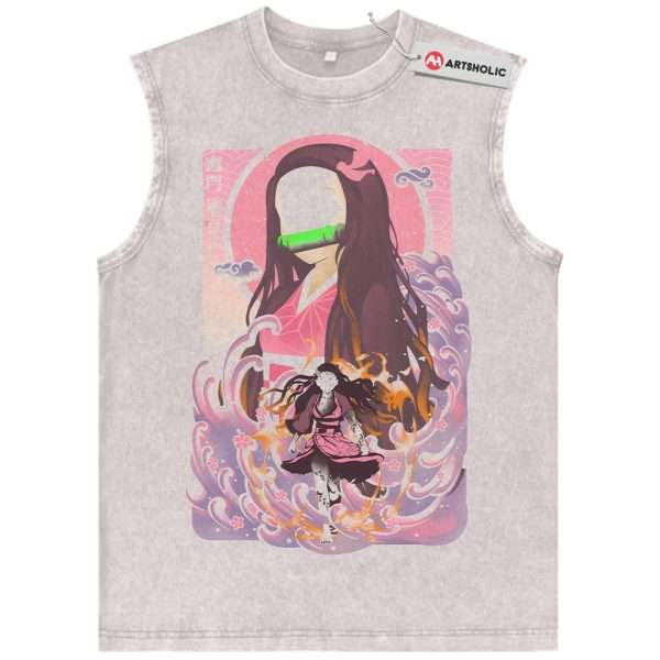 Nezuko Kamado Tank Top, Demon Slayer Tank Top, Anime Tank Top, Vintage Tank Top