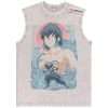 Inosuke Hashibira Tank Top, Demon Slayer Tank Top, Anime Tank Top, Vintage Tank Top
