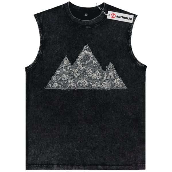 Rock-Type Pokemon Tank Top, Anime Tank Top, Vintage Tank Top