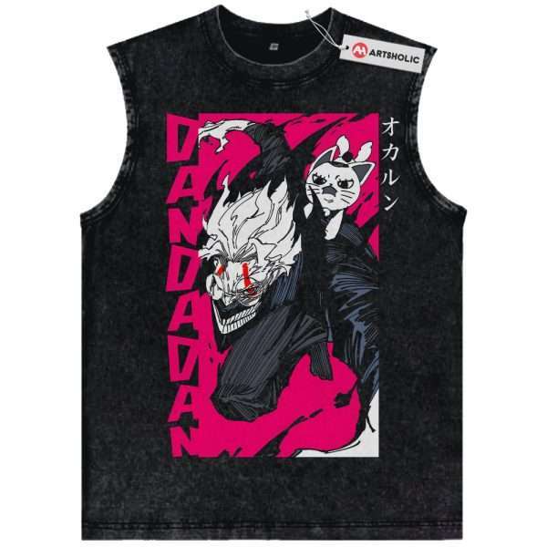 Turbo Granny vs Okarun Tank Top, Dandadan Tank Top, Anime Tank Top, Vintage Tank Top