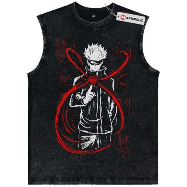 Satoru Gojo Tank Top, Jujutsu Kaisen Tank Top, Anime Tank Top, Vintage Tank Top
