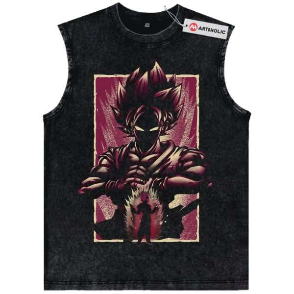 Goku Kaio-ken Tank Top, Dragon Ball Tank Top, DBZ Tank Top, Anime Tank Top, Vintage Tank Top