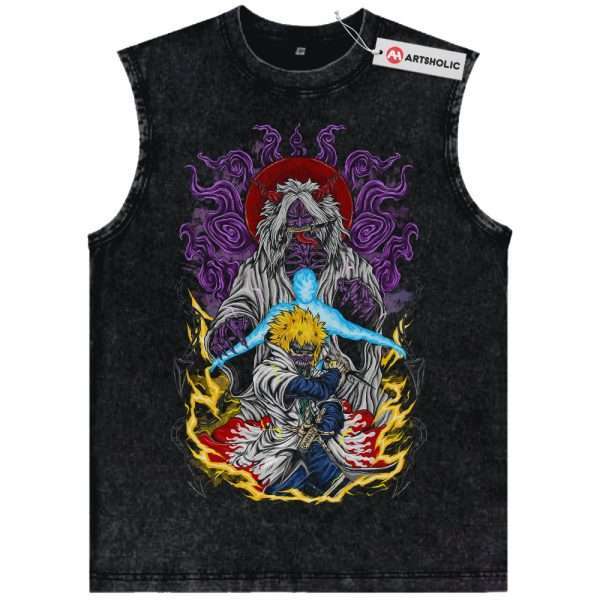 Skeleton Minato Namikaze Tank Top, Naruto Tank Top, Anime Tank Top, Vintage Tank Top