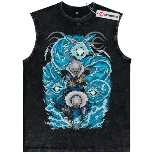 Skeleton Tobirama Senju Tank Top, Naruto Tank Top, Anime Tank Top, Vintage Tank Top