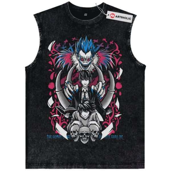 Ryuk vs Light Yagami Tank Top, Death Note Tank Top, Anime Tank Top, Vintage Tank Top