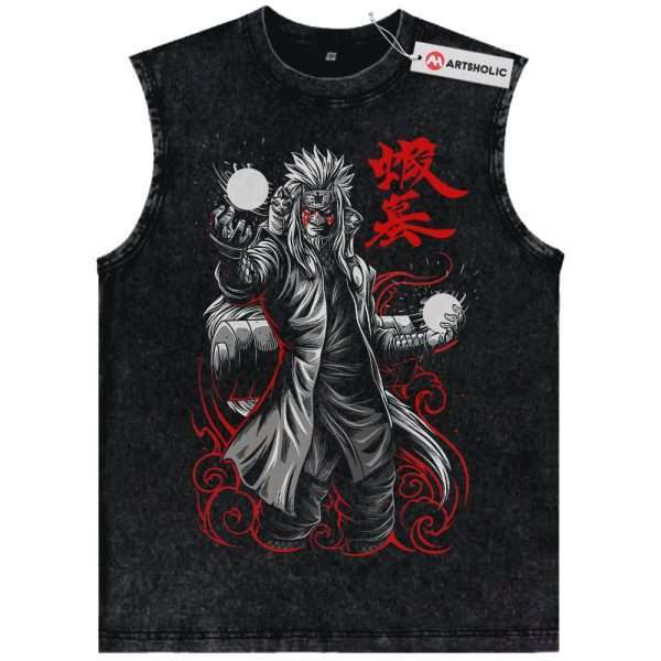 Jiraiya Tank Top, Naruto Tank Top, Anime Tank Top, Vintage Tank Top