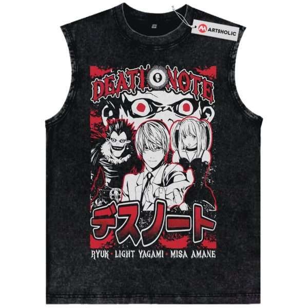 Death Note Tank Top, Anime Tank Top, Vintage Tank Top