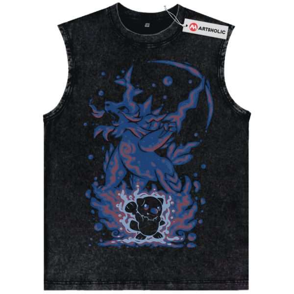 Oshawott vs Samurott Tank Top, Pokemon Tank Top, Anime Tank Top, Vintage Tank Top