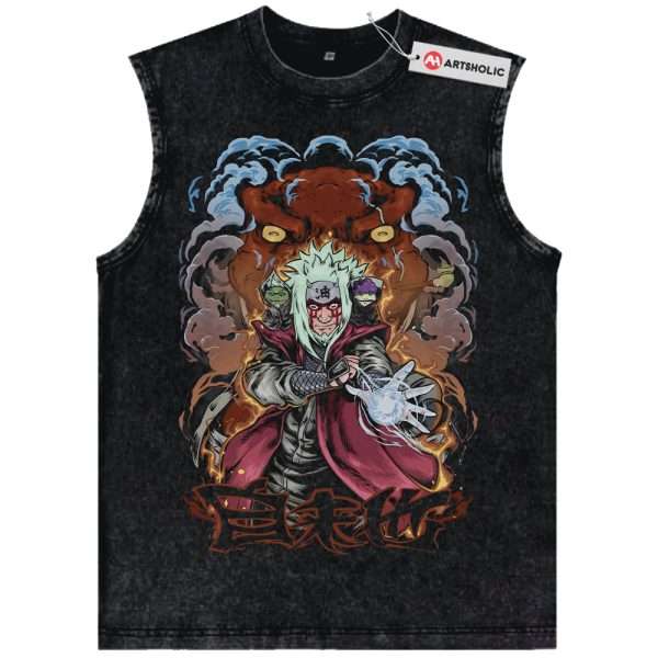 Jiraiya Tank Top, Naruto Tank Top, Anime Tank Top, Vintage Tank Top