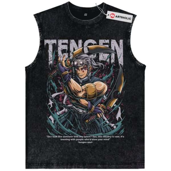 Tengen Uzui Tank Top, Demon Slayer Tank Top, Anime Tank Top, Vintage Tank Top