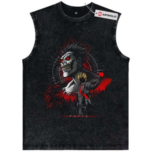 Light Yagami vs Ryuk Tank Top, Death Note Tank Top, Anime Tank Top, Vintage Tank Top