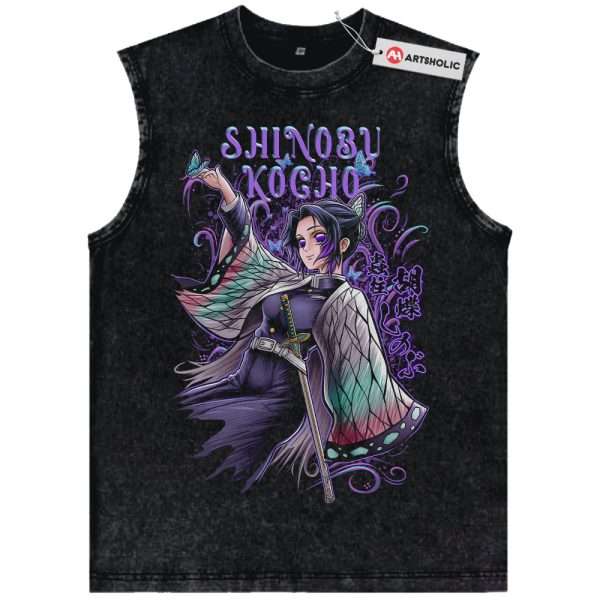 Shinobu Kocho Tank Top, Demon Slayer Tank Top, Anime Tank Top, Vintage Tank Top