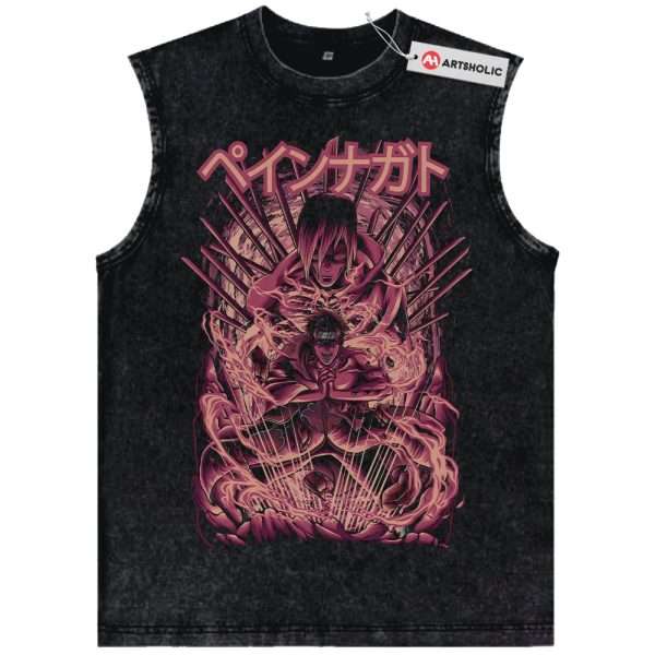 Pain - Nagato Uzumaki Tank Top, Naruto Tank Top, Anime Tank Top, Vintage Tank Top