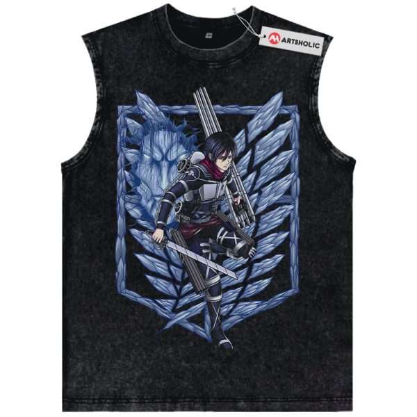 Mikasa Ackerman Tank Top, Attack On Titan Tank Top, AOT Tank Top, Anime Tank Top, Vintage Tank Top