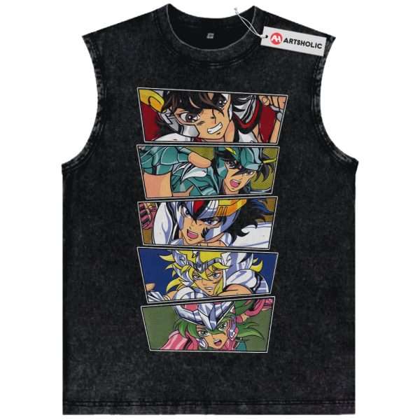 Saint Seiya Tank Top, Anime Tank Top, Vintage Tank Top