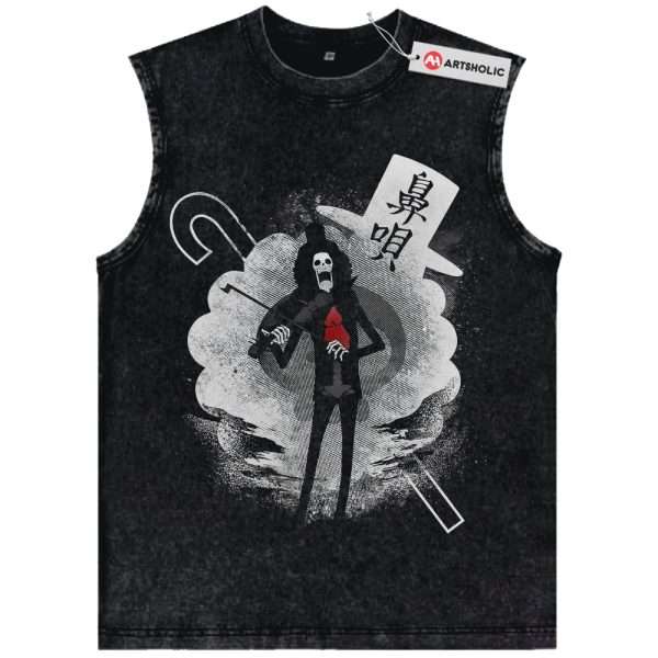 Brook Tank Top, One Piece Tank Top, Anime Tank Top, Vintage Tank Top