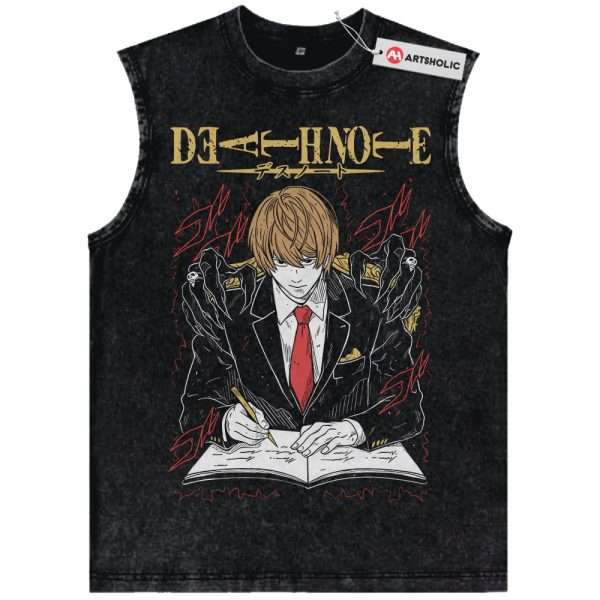 Kira - Light Yagami Tank Top, Death Note Tank Top, Anime Tank Top, Vintage Tank Top