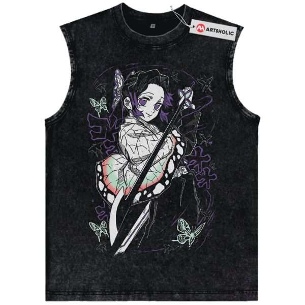 Shinobu Kocho Tank Top, Demon Slayer Tank Top, Anime Tank Top, Vintage Tank Top