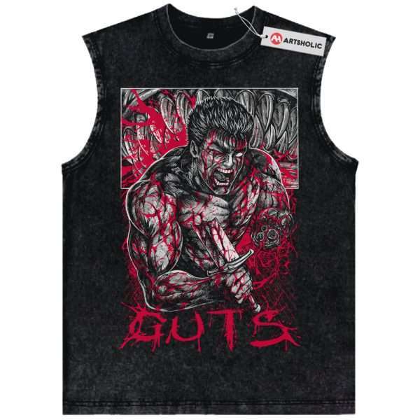 Guts Tank Top, Berserk Tank Top, Anime Tank Top, Vintage Tank Top