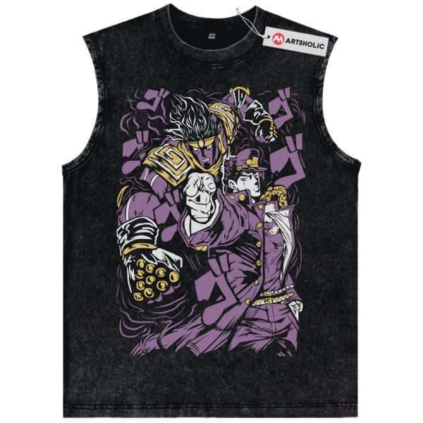 Jotaro Kujo Tank Top, JoJo's Bizarre Adventure Tank Top, Anime Tank Top, Vintage Tank Top