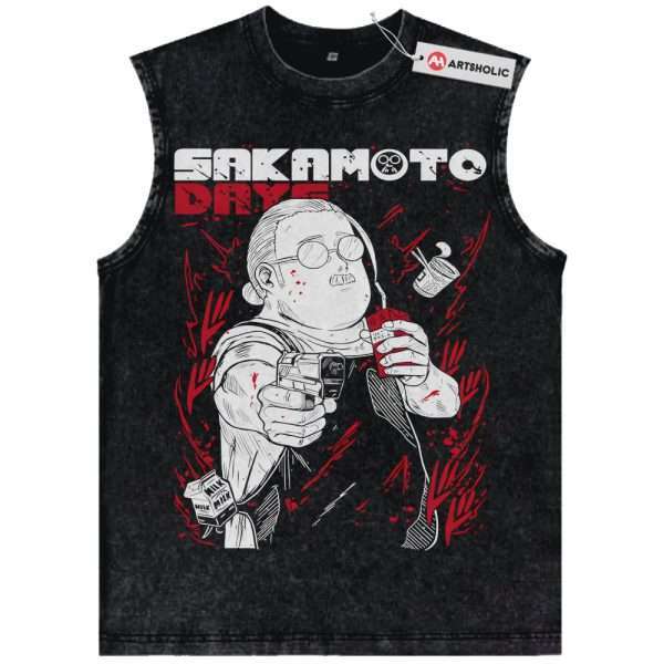 Taro Sakamoto Tank Top, Sakamoto Days Tank Top, Anime Tank Top, Vintage Tank Top