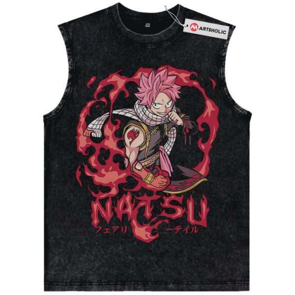 Natsu Dragneel Tank Top, Fairy Tail Tank Top, Anime Tank Top, Vintage Tank Top