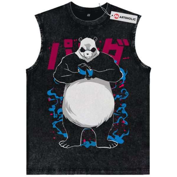 Panda Tank Top, Jujutsu Kaisen Tank Top, Anime Tank Top, Vintage Tank Top